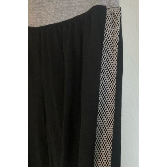 Lascana for Venus Women's Small Gray & Black Cotton Pants w/ Side Netting Detail - Picture 3 of 7